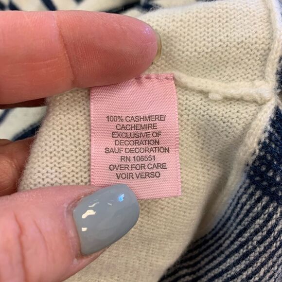 Calypso St. Barth Cashmere Striped Tassel Tunic Sweater sz 1X - Picture 4 of 5